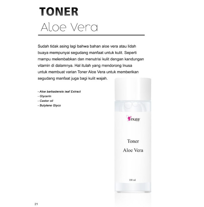 Toner Aloe Vera Calming and pH Balance 3