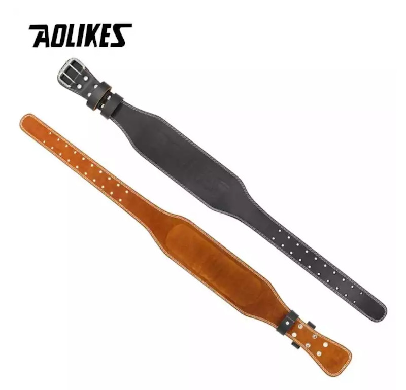 Aolikes Cowhide Leather Gym Belt 3
