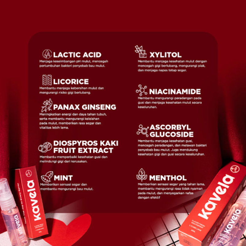 Kavela Flavor Fresh Mouthspray Lychee Love 5