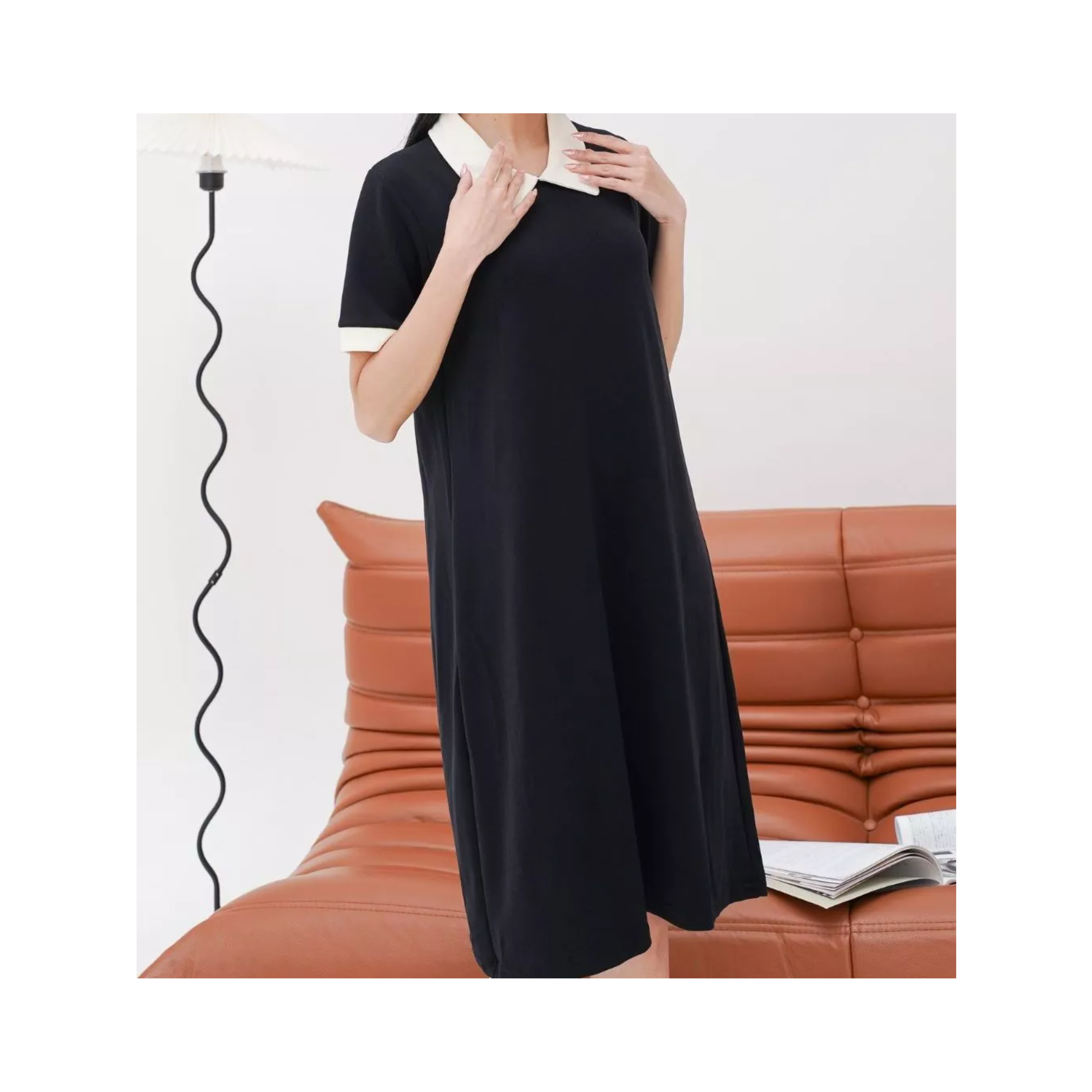  Leenbenka Diora Dress Hitam