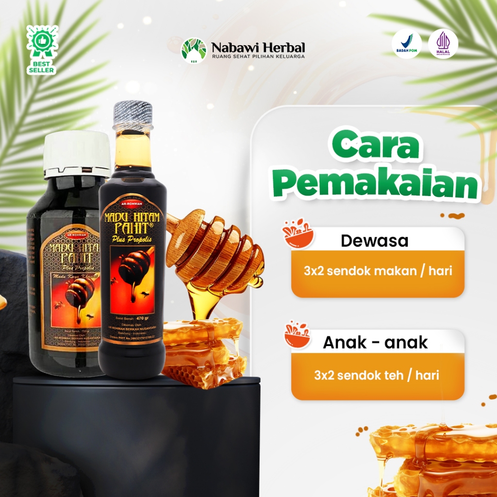 Ar Rohmah Madu Hitam Pahit Plus Propolis 5