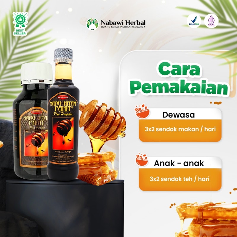Ar Rohmah Madu Hitam Pahit Plus Propolis 5
