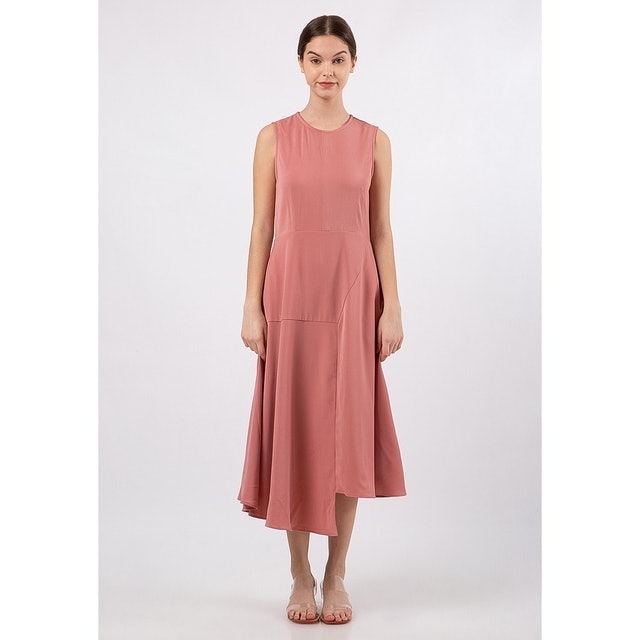 Delamibrands The Executive Fit&Flare Asymmetric Dress