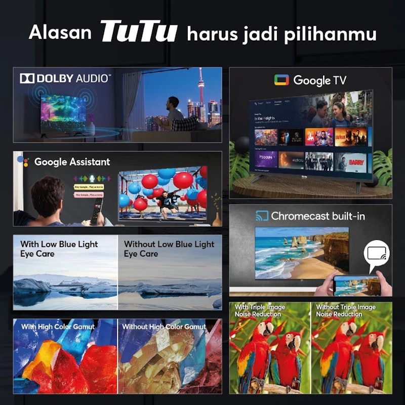 TuTu 43 Inch Google TV 4