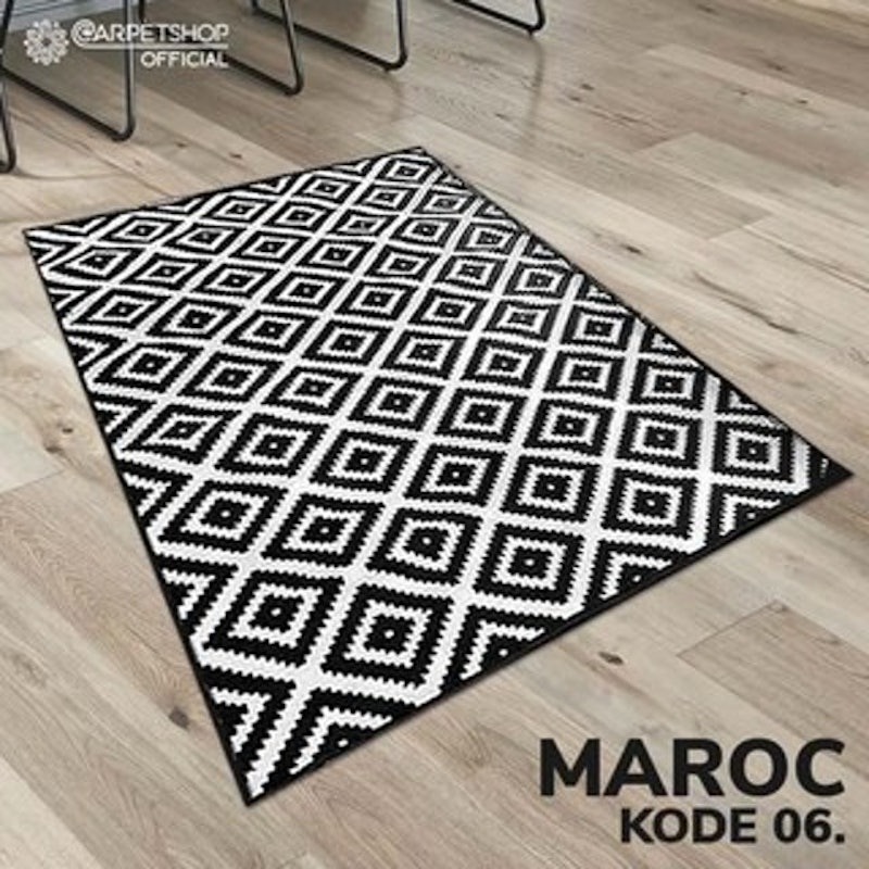Carpetshop Karpet Lantai Maroc Black 4