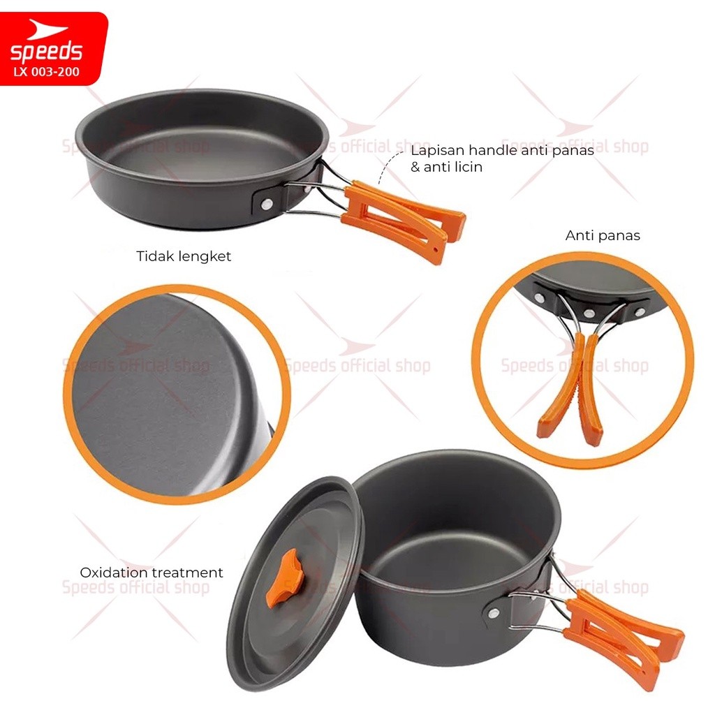 Speeds Indonesia SPEEDS 2 in 1 Cooking Set 003-200