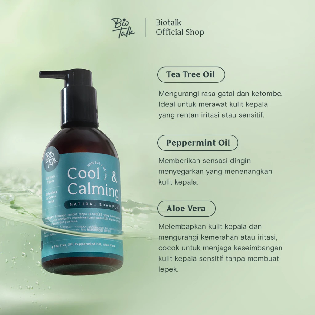 Bionatura Berkat Abadi BioTalk Cool & Calming Natural Shampoo