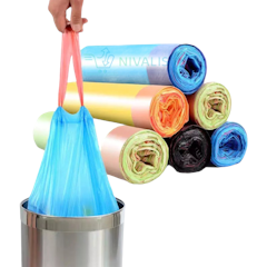 Kantong Sampah Gulung Tali Serut Isi 15 Pcs