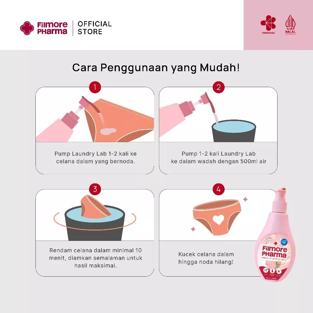 Filmore Laundry Lab Deterjen Khusus Pakaian Dalam 5