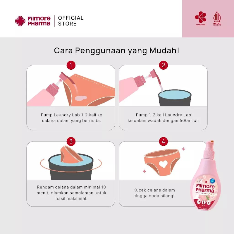 Filmore Laundry Lab Deterjen Khusus Pakaian Dalam 5