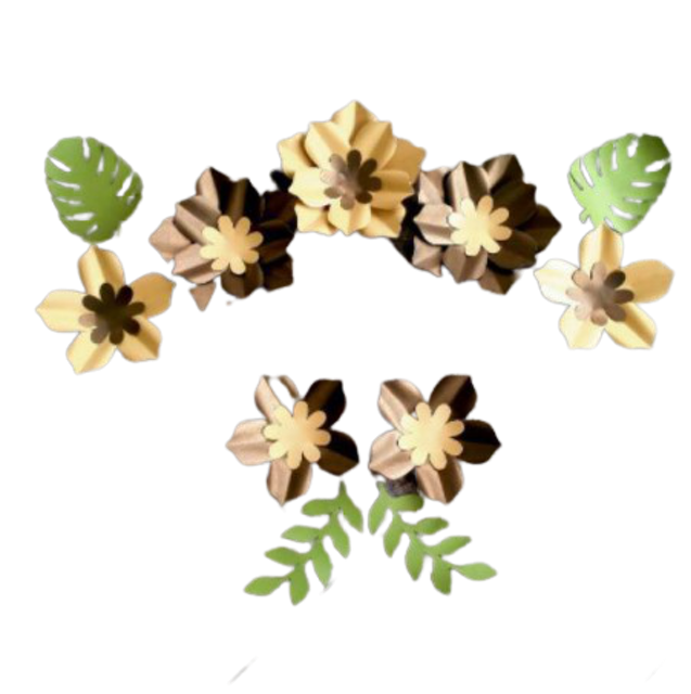 Paper Flower Backdrop Simple 2