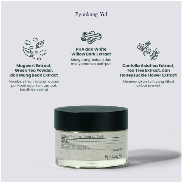 Pyunkang Oriental Medicine Clinic Pyunkang Yul Calming Pore Clear Wash Off Pack  