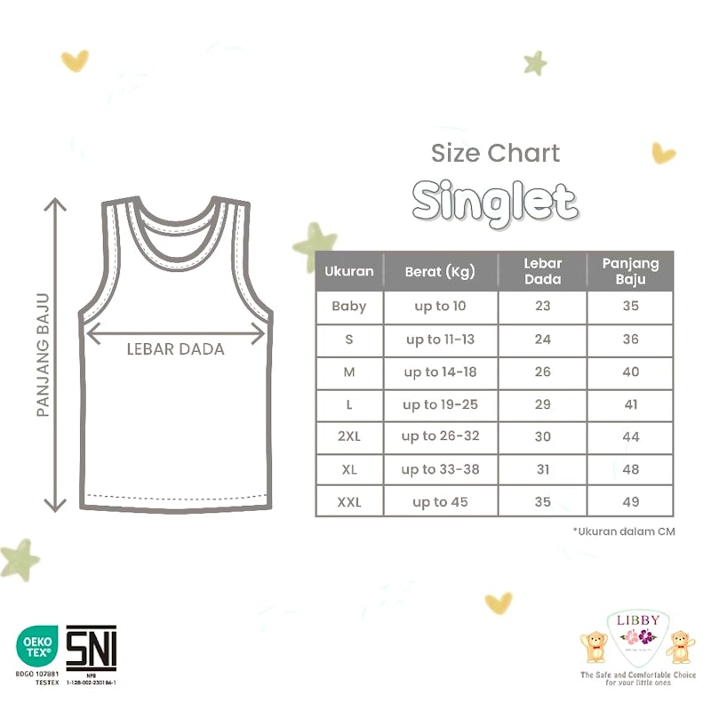 Libby Baby Singlet Polos Putih 4