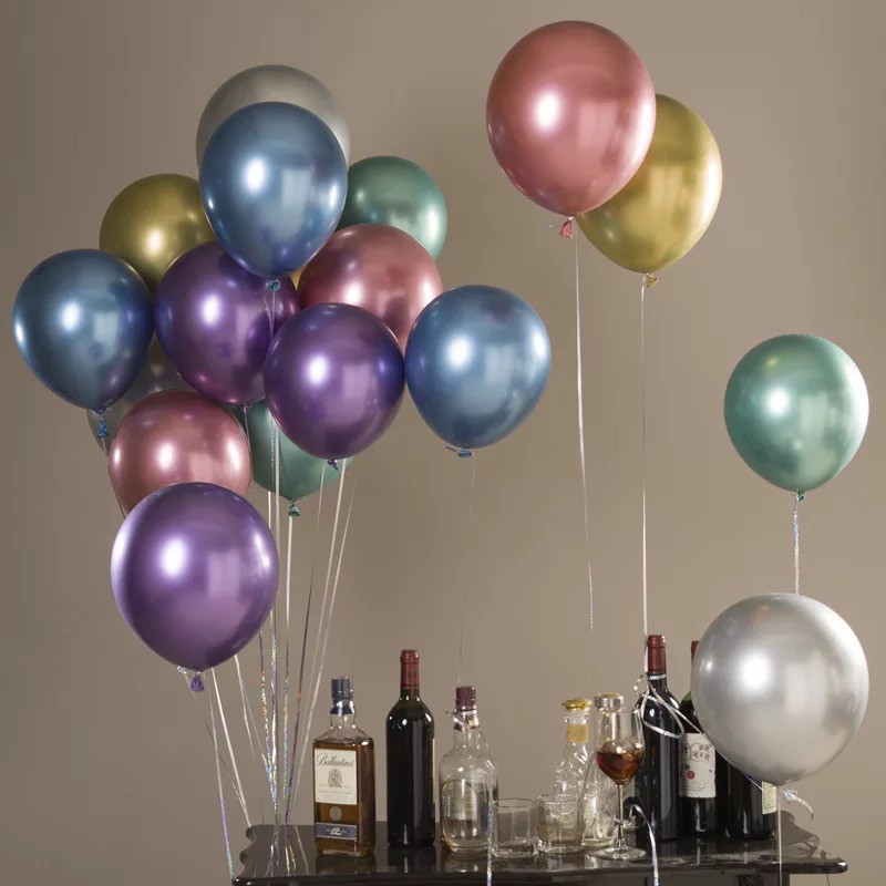Balon Latex Chrome Double Metalik 12 Inch 5