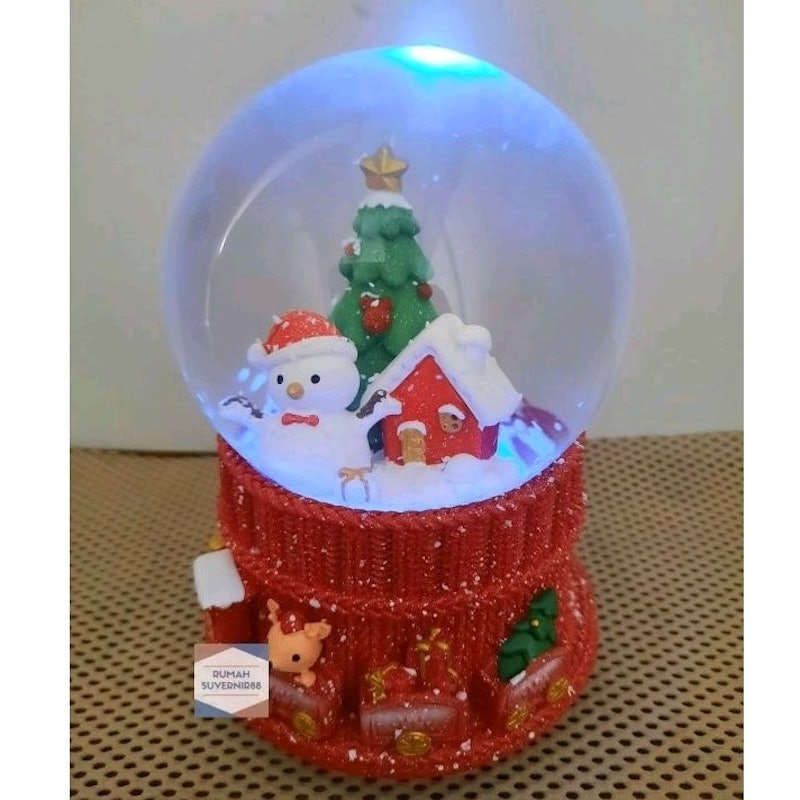 Kotak Musik Bola Kaca Kristal Snowball 3
