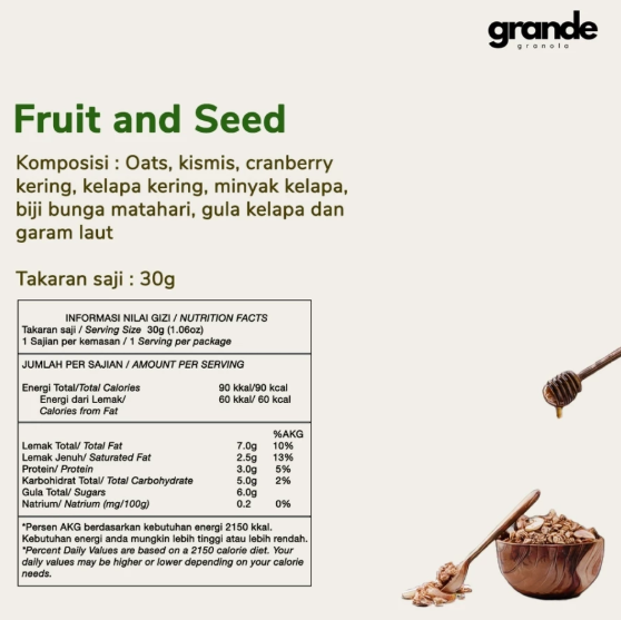 Grande Granola Grande Granola Fruit and Seed