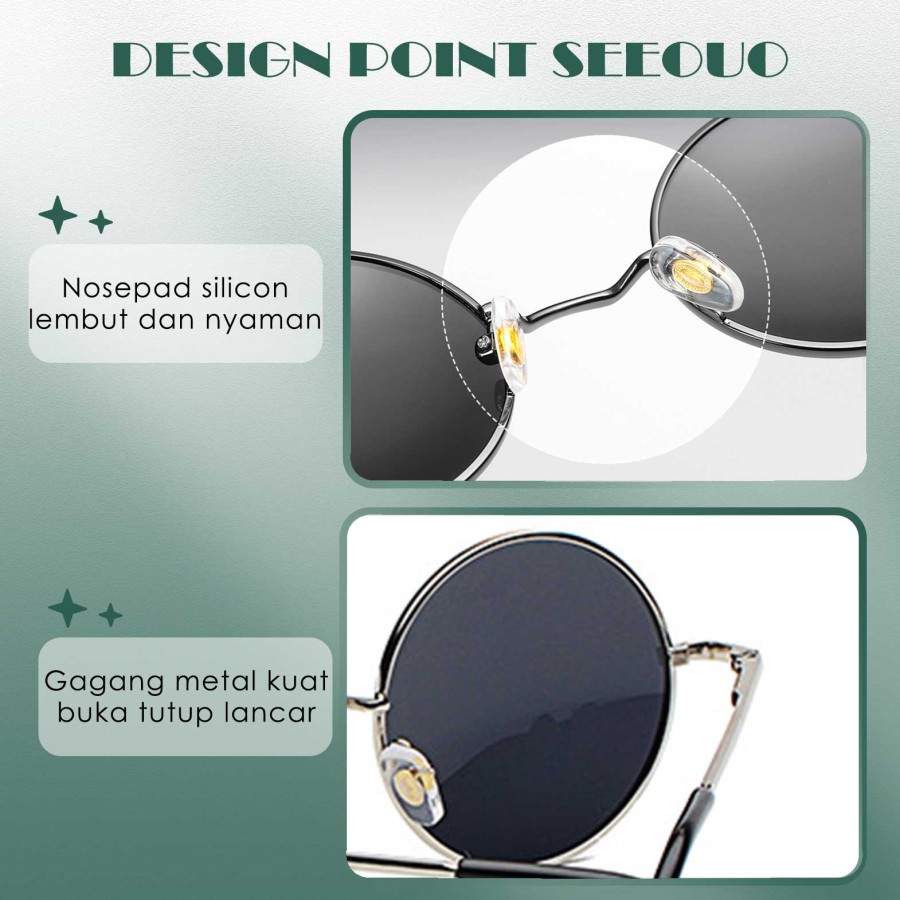 SEEOUO Sunglasses Polarized Lens  2