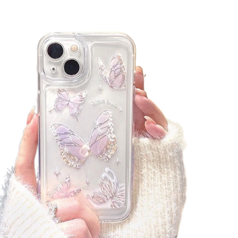 Softcase Transparan Motif Kupu Kupu 2
