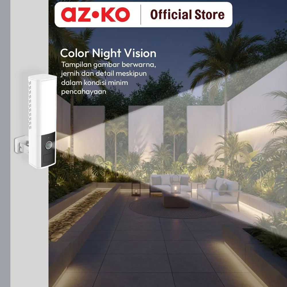 Kawan Lama Group Krisbow® Sync Smart IP Camera Floodlight Flight 3MP 7T