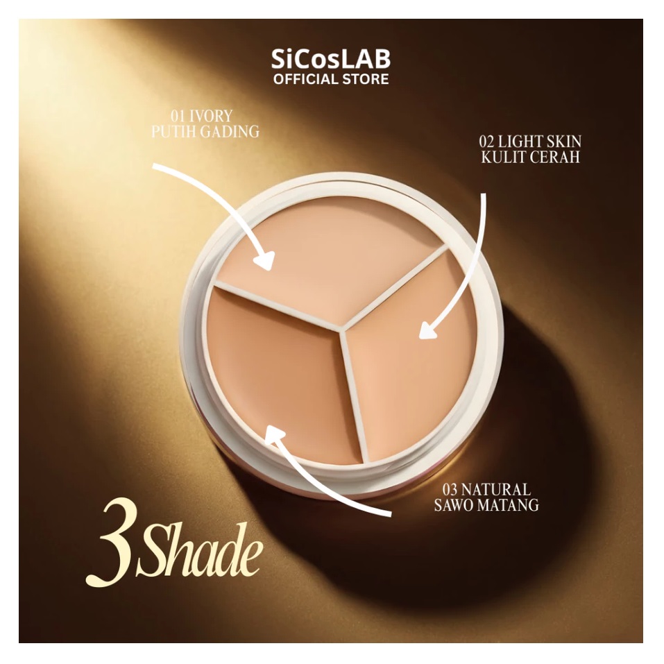  SicosLAB Tri-Color Concealer