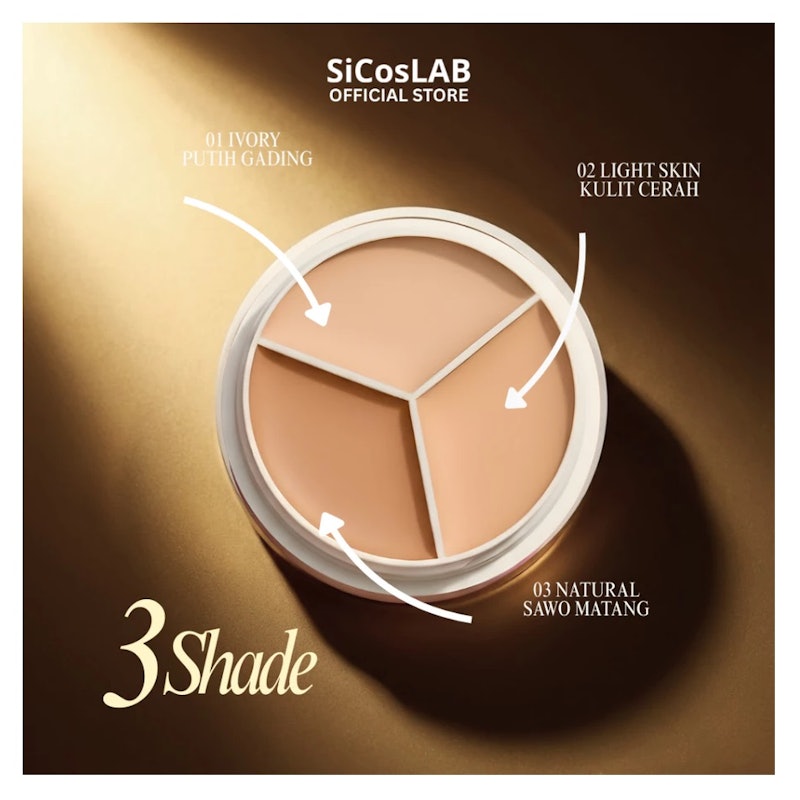 SicosLAB Tri-Color Concealer 3