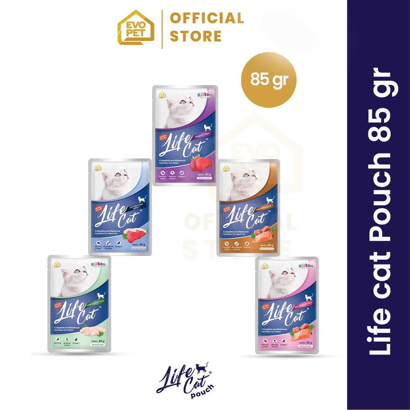 Life Cat Pouch Makanan Kucing Basah 85 gr 5