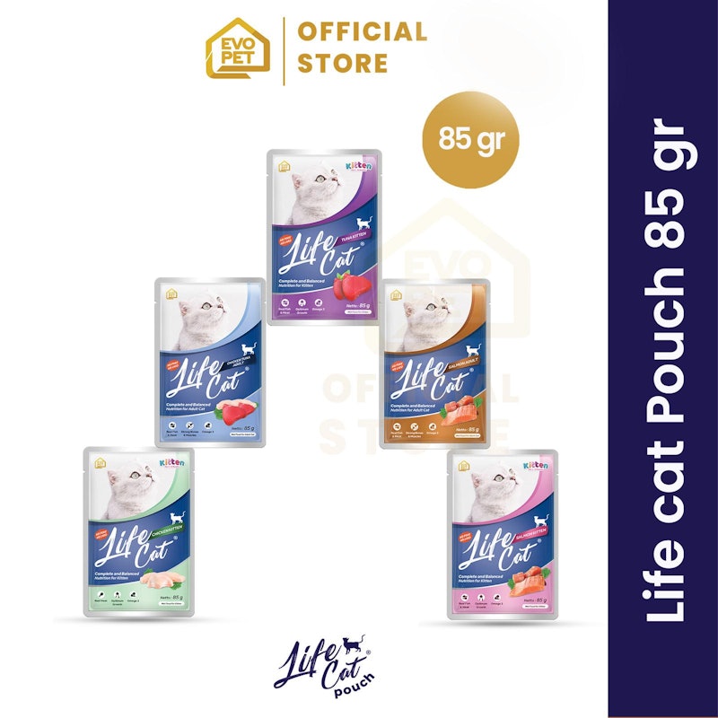 Life Cat Pouch Makanan Kucing Basah 85 gr 5