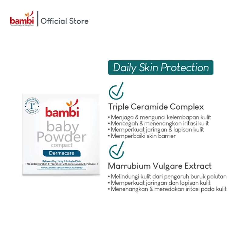 Bambi Baby Powder Compact Dermacare 3
