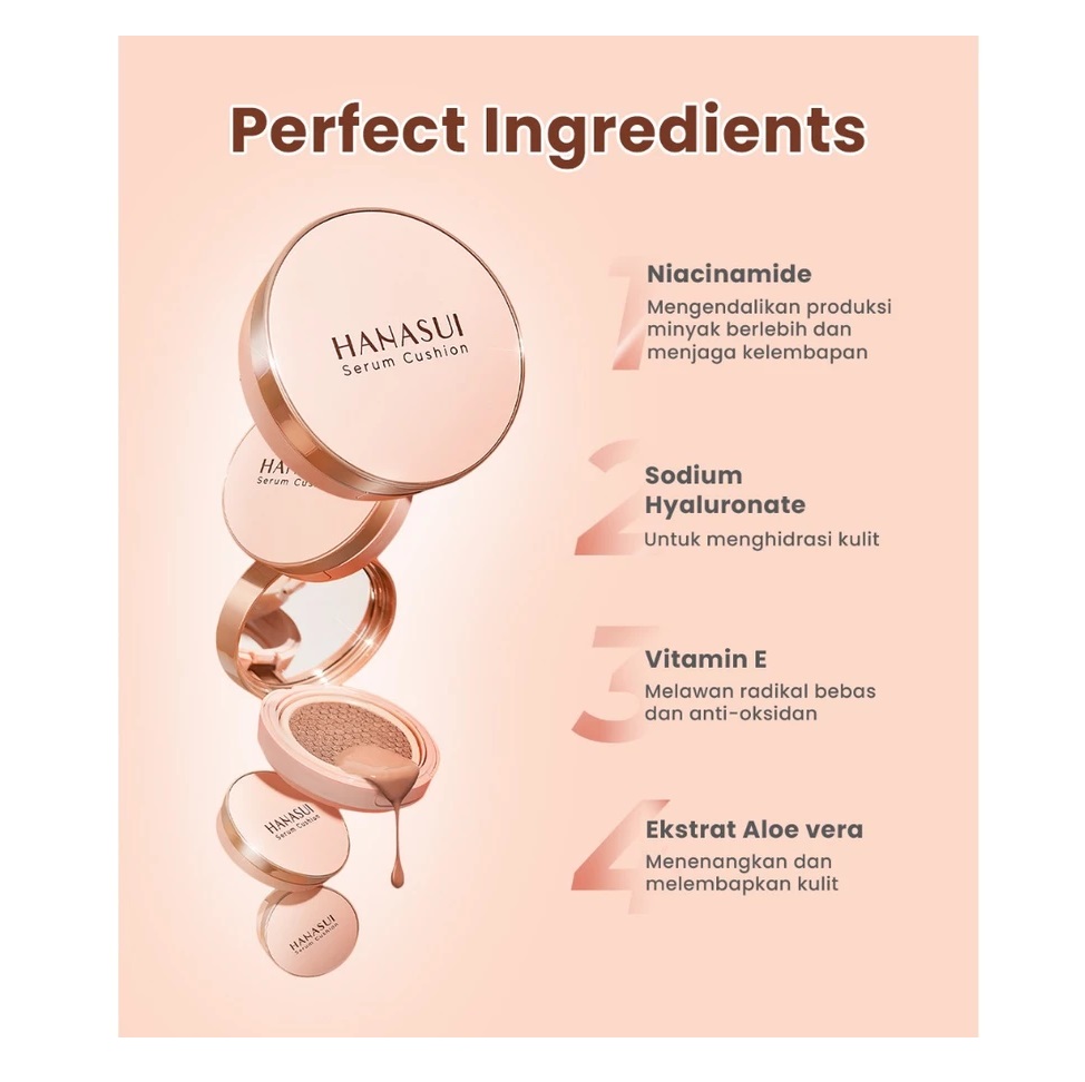 Eka Jaya Internasional Hanasui Serum Cushion (05 Fairy Pinkish)