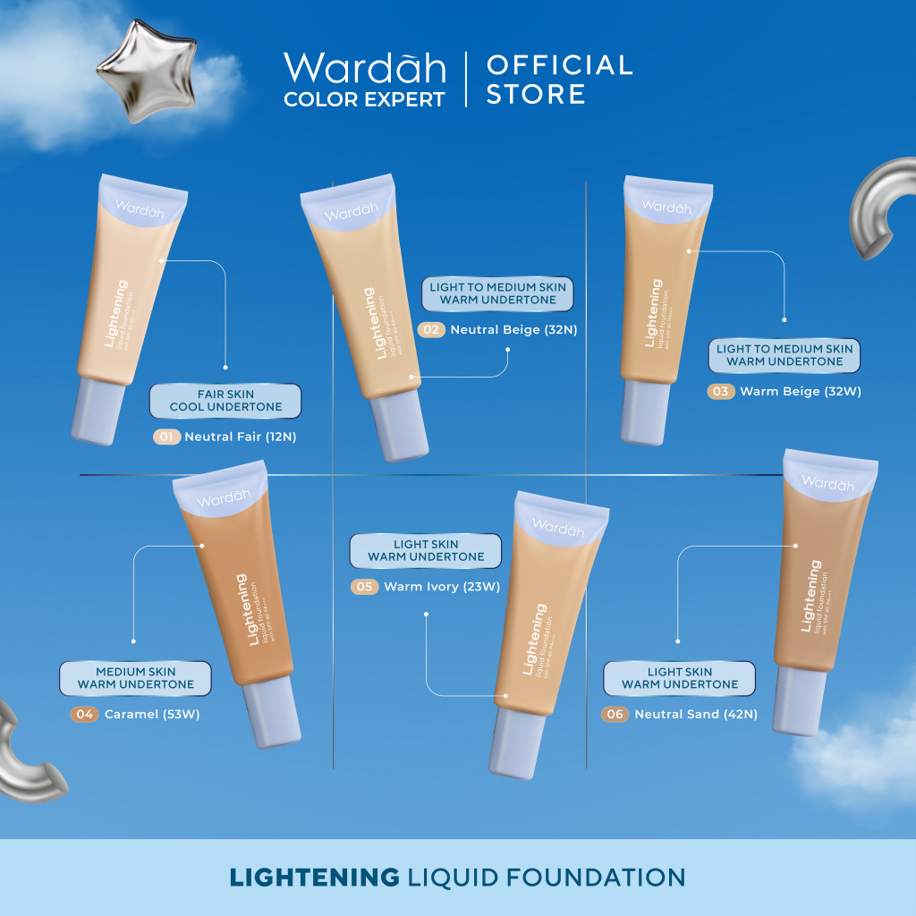 Paragon Technology and Innovation Wardah Lightening Liquid Foundation 05 Warm Ivory