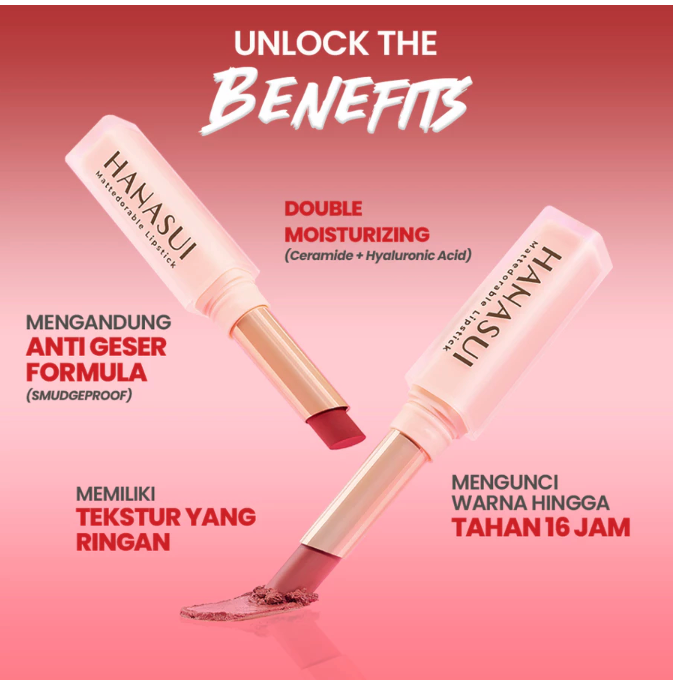 Eka Jaya Internasional Hanasui Mattedorable Lipstick 113 Tropical