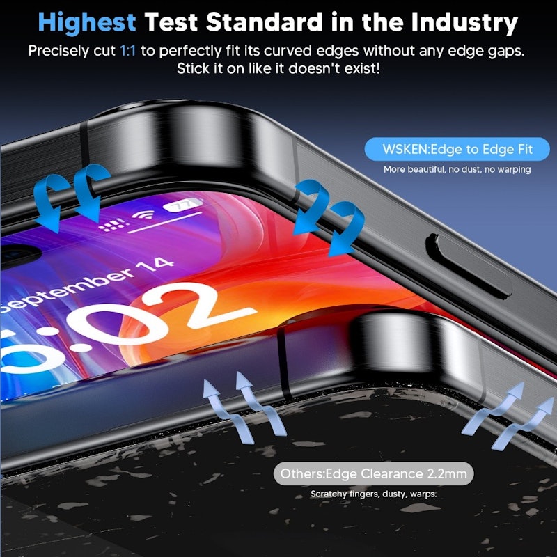 Wsken Tempered Glass Privacy Screen Protect 3