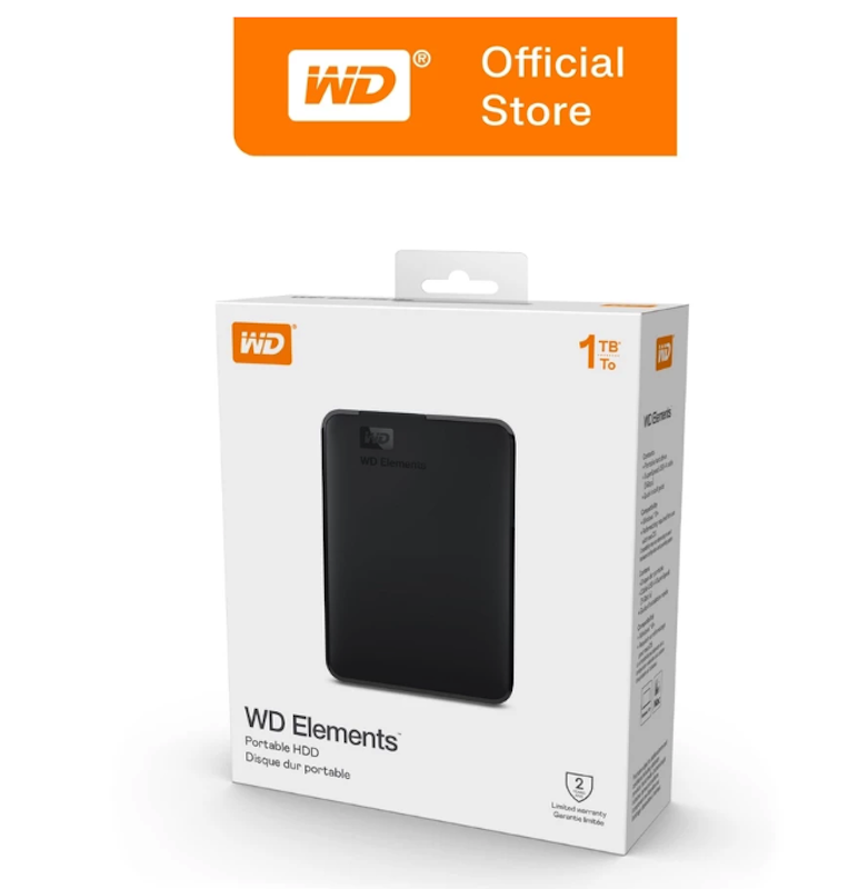 WD Elements Portable 1 TB 4