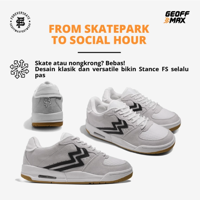 Geoff Maksimal Jaya Geoff Max Stance Fs Black White