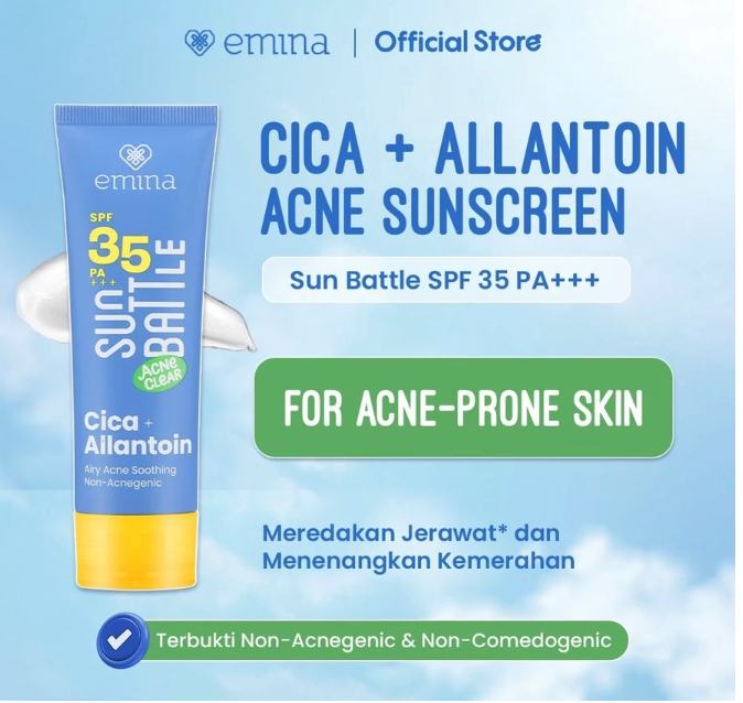 Paragon Technology and Innovation Emina Sun Battle Acne Clear SPF 35 PA+++