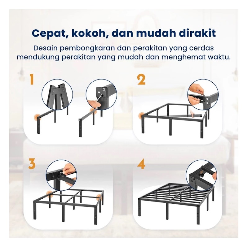 DBODHI Basicbed Series Ranjang Tidur Besi 3
