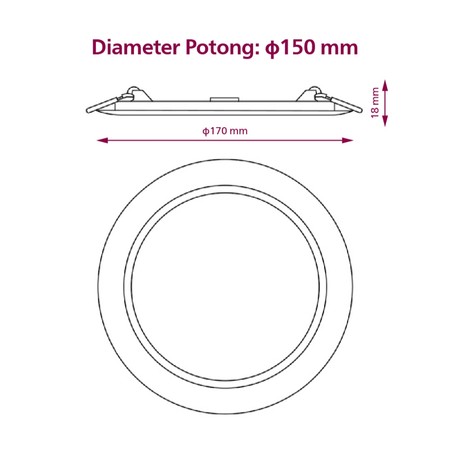 Philips Electronics Nederland B.V. Philips Magneos LED Downlight 12W Cool Daylight DL262 
