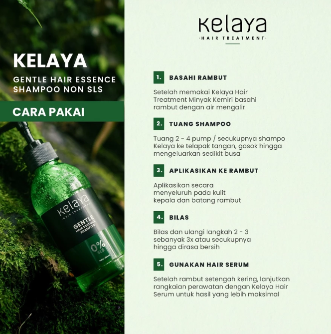 Inovasi Teknologi Kosmetika Kelaya Gentle Hair Essence Shampoo