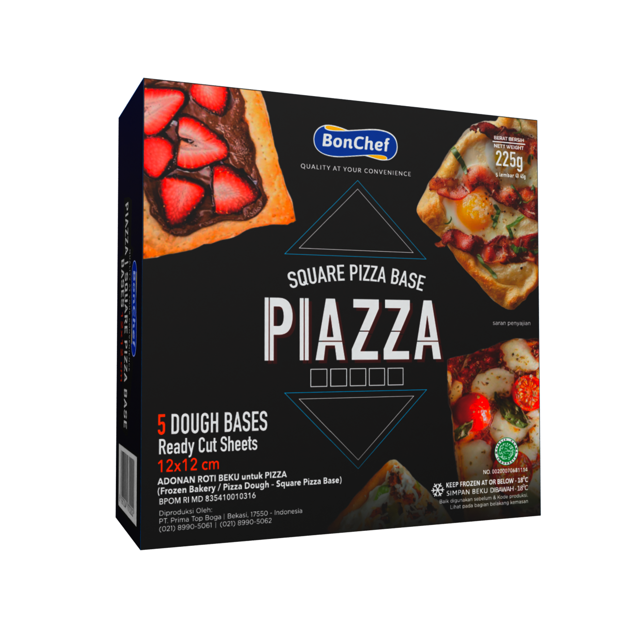 Square Pizza Base Piazza