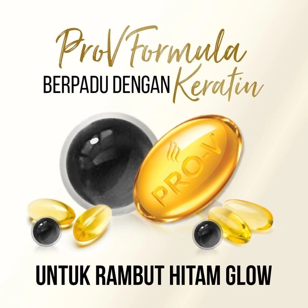 Procter & Gamble Pantene Kondisioner Pro Vitamin Hitam Glow