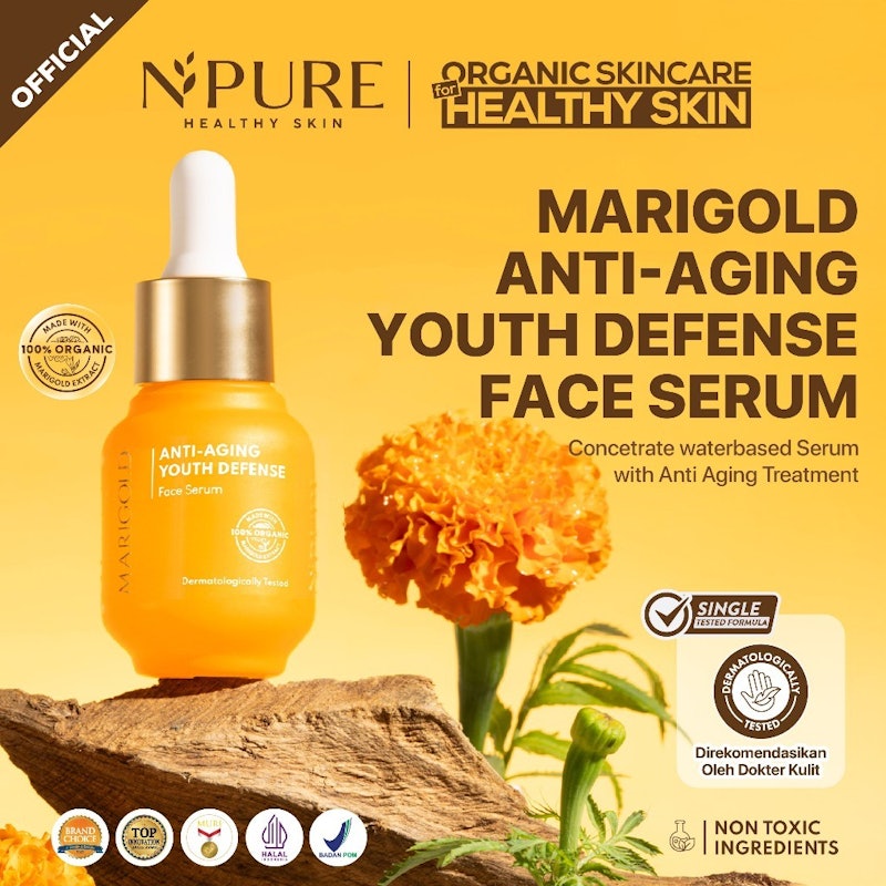 N'PURE Marigold Anti-Aging Youth Defense Face Serum
