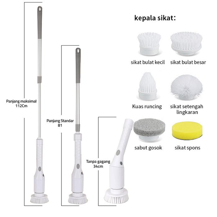 GM Bear Sikat Kamar Mandi Electric 6in1 5