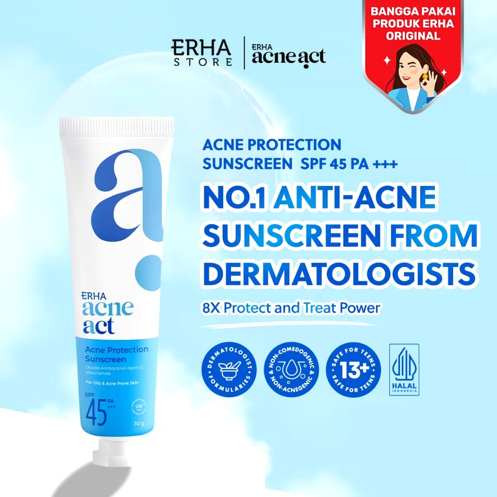 ERHA Clinic Indonesia AcneAct Acneact Acne Protection Sunscreen
