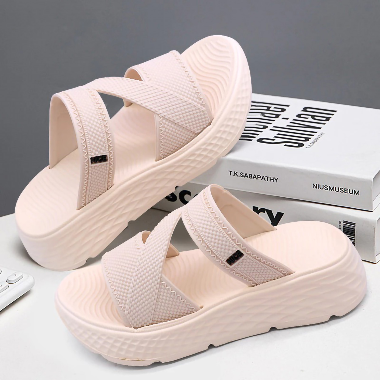  Socany Sandal Jelly Wedges Wanita