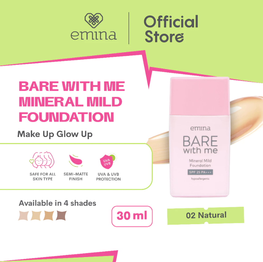 Emina Cosmetics Bare with Me Mineral Mild Foundation