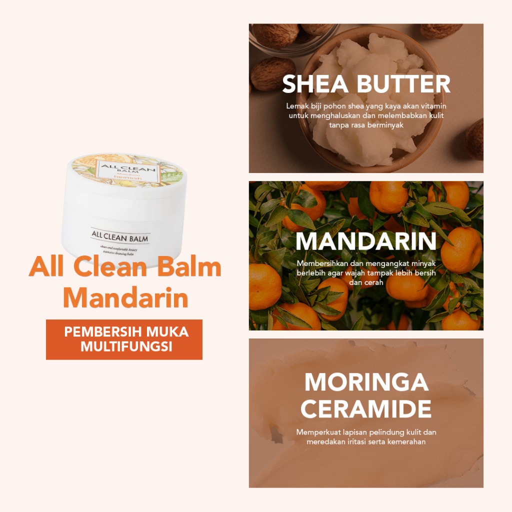Oneand HEIMISH All Clean Balm Mandarin