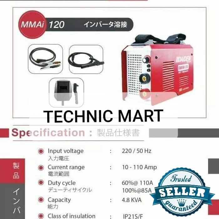 Daiden Welding Inverter MMAi 120 900 Watt
