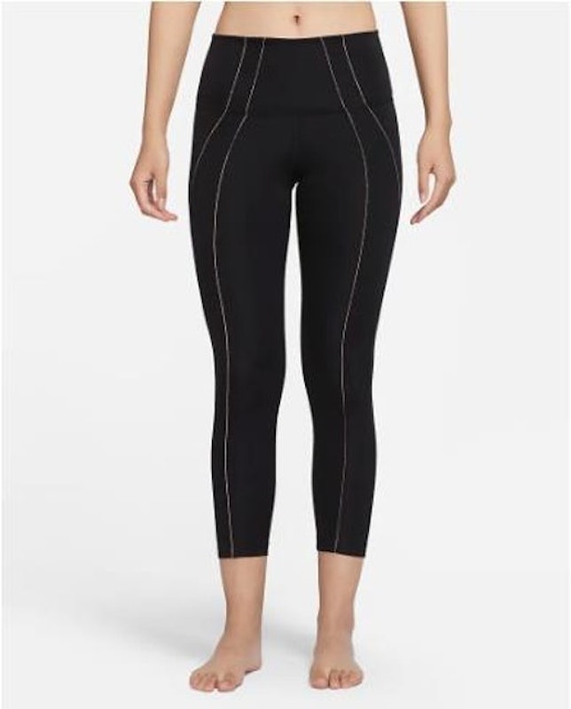 Yoga Dri-FIT Women's High-Waisted 7/8 Metallic Trim Leggings 4