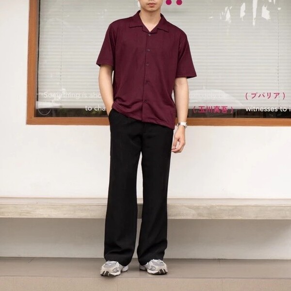  HAIBRO Kemeja Cove Series Coffe Polos