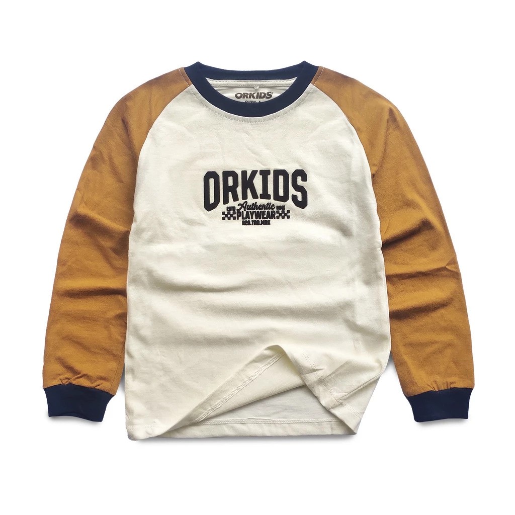 ORKIDS Kaos Panjang Anak Laki-Laki BW Almond